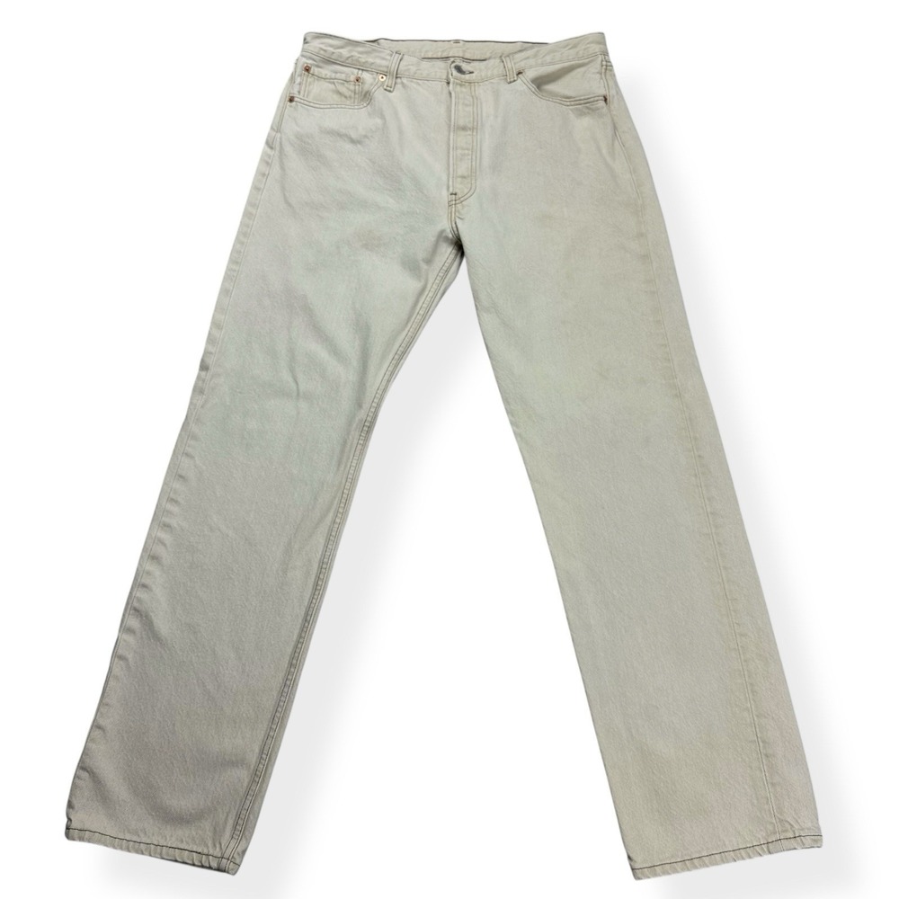 VTG Levis 501 XX Jeans Men's‎ 38x34 Beige Straight Leg Button Fly 5 Pocket USA